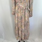 Revolve ASTR the Label Kaylani Dress In Pink Multi Floral Off Shoulder Ruffle XS Photo 7