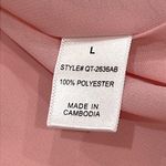 Zenana Outfitters Pink Double Layer Chiffon Top Size Large Photo 6