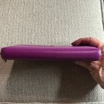 Tory Burch Magenta/Plum Leather Zip-Around Continental Wallet Photo 7