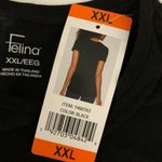 Felina  Womens T Shirt Top Crew Neck Short Sleeve Basic Black Stretch Size XXL Photo 3