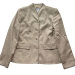 Pendleton Tweed Suit Jacket Blazer Beige Tan Size 8 Wool Silk Workwear Photo 9