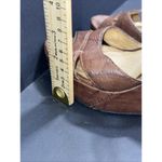 Frye Corrina Campus Platform Brown Leather Y2K Boho Hippie Wedge Heel Sandals 8 Photo 7