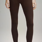 Lululemon High Rise Java Brown Nulu Leggings Running Gym Womens 6 Photo 0