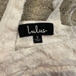 Lulus White Cropped Blouse Photo 4