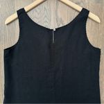 Donna Karan DKNY Pure 100% Linen Sleeveless Scoop Neck Shift Dress in Black Size Medium Photo 4