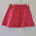 Madewell  Red Floral Medallion Printed Cotton Skirt Photo 5