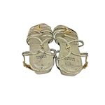 Stuart Weitzman * Sandals Womens Size 11.5  Gold Strappy Gladiator Quiet Luxury Photo 5