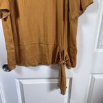 Vera Wang ~ Simply Vera ~ Mustard/Gold Silky Tie Bottom ~ Blouse / Top ~ Size M Gold Size M Photo 2