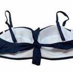 Echo Solid Black Tie Back Bikini Swim Top Women's Size Large Photo 5