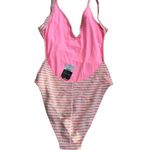 Topshop Striped High Cut One Piece Swimsuit Bathing Suit Size US 6 NEW NWT Photo 5