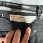 Rag and Bone  Black Raw Hem Straight Leg Crop Pants 24 Photo 1