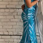 BANJUL Teal Prom Dress  Photo 1