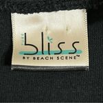 Women’s Bliss By Beach Scene Full Zip Terrycloth Swimsuit Coverup‎ Size Large Black Photo 4