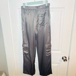 Young Fabulous and Broke  Finley Satin Cargo Pants Grey S NWT Photo 6