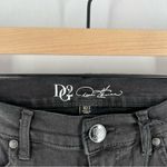 DG2‎ Diane Gilman Stretch Charcoal Gray Leopard Sequin Side Stripe Skinny Jean Size 10 Photo 2