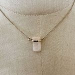 SU CH rose quartz dainty pendant necklace Pink Photo 0