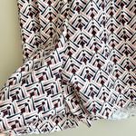 ZARA  Geometric Patterned Sleeveless Romper, White and Pink, Size Medium Photo 11