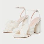 Loeffler Randall NEW NIB  Camellia Pearl Pleated Bow Heels Photo 3