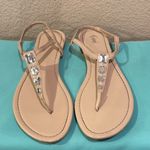 Fioni  Cream Jeweled Sandals Photo 1
