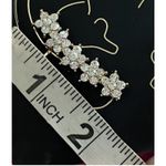 Brand New Noir Ear Climbing White Floral Earrings Fashion Jewlery Silver Photo 3