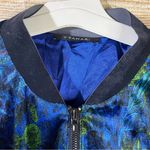 T Tahari  velvet floral bomber jacket women’s Size Small Photo 5