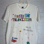MTV Brand MTV womens boyfriend tee ivory size XL Photo 0
