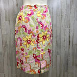 Carolina Blues Women's 6 Floral Stretchable Waistband Back Slit Midi Skirt Photo 2