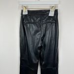 SIMKHAI Dahlia Faux Leather Straight Leg Pants Black High Rise $450 US 2 NWT Photo 12