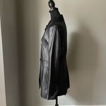 Calvin Klein Black Leather Women's Jacket Size M Photo 3