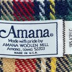 Amana Woolen Mill plaid scarf with fringe Photo 1
