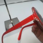 Petals and Peacocks Extasy‎ Red Round Reflective Sunglasses Photo 4