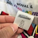 Royal & Awesome Women’s Partoon Ladies Mini Skort Skirt High Rise Multicolor 12 Blue Photo 10