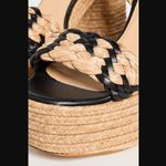 Castaner  Agnes Natural & Black Woven Raffia  Tall Sandals Platform Heels 39 US 8 Photo 4