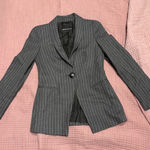 Emporio Armani 100% wool  Gray Pinstripe Women's Blazer Photo 0