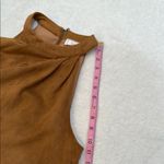 Sage  The Label Brown Asymmetrical Pleated Blouse sleeveless Photo 7
