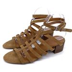 Franco Sarto Finesse Gladiator Suede Sandal Tan 9 Photo 2