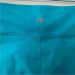 Lululemon  Amped Crop Size 2 Power Luxtreme Spry Blue Sizzle Love Red Legging Photo 8