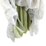 Aritzia Wilfred Size XXS Catamaran Ruffle Mini Dress Silver Sage Green Coquette Photo 6