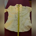 A Mista Button Down Ruffled Shirt White Photo 3