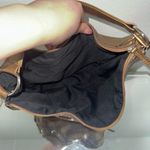 Vintage Y2K Metallic Copper Brown Studded Slouchy Hobo Shoulder Bag Photo 9
