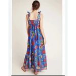 Anthropologie Payal Jain 3D Embroidered Maxi Floral Tiered Dress Size 8 Photo 1