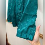 Victoria's Secret Gold Label Vintage  Emerald Green Sleep Shirt Pajama Top Size S Photo 4