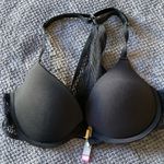 Vince Camuto ‎ Black Lace Front Closure Bra 34B Racerback Feminine Photo 2