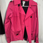 Chico's  Fuchsia Pink Pea. Lightweight Jacket SZ 1 EUC Photo 0