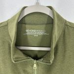 Beyond Yoga Olive Green Zip Up Jacket Athleisure Fitted Pilates Gym Size Medium Photo 3