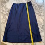 J.Crew NWT  Navy Bias Slip Skirt Sz M line of stubborn tape Photo 5