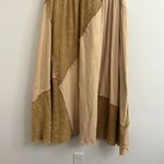 Olí & halo neutral sleeveless patch work Bohemian maxi dress sz M Tan Size M Photo 3