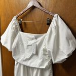 Petal and Pup NEW Clo Puff Short Sleeve Midi Dress Linen Blend White XL NWT Photo 7