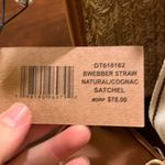 Steve Madden  B Webber, straw natural/cognac satchel new with tag Photo 2