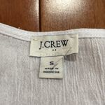 J Crew Fringe beach tunic White Top with Multicolor Trim size S Photo 6